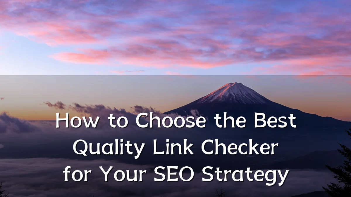 How to Choose the Best Quality Link Checker for Your SEO Strategy
