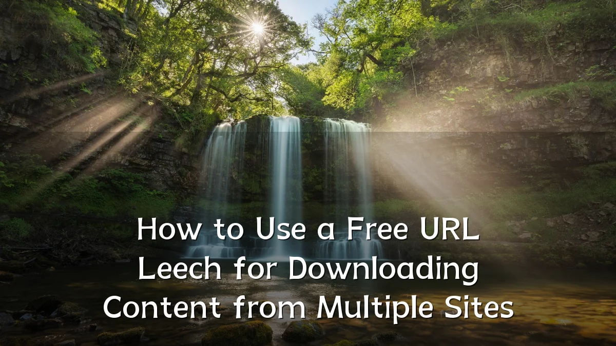 How to Use a Free URL Leech for Downloading Content from Multiple Sites