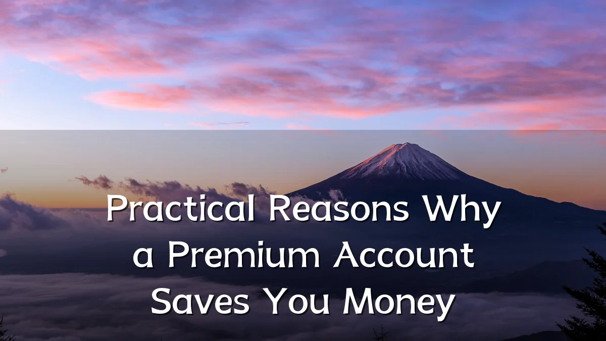 Practical Reasons Why a Premium Account Saves You Money