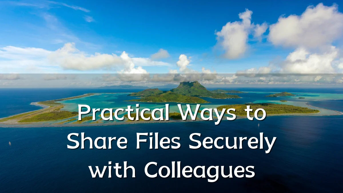 Practical Ways to Share Files Securely with Colleagues