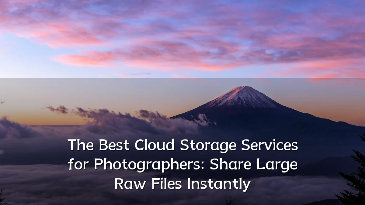 The Best Cloud Storage Services for Photographers: Share Large Raw Files Instantly
