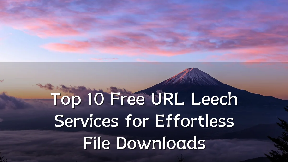 Top 10 Free URL Leech Services for Effortless File Downloads