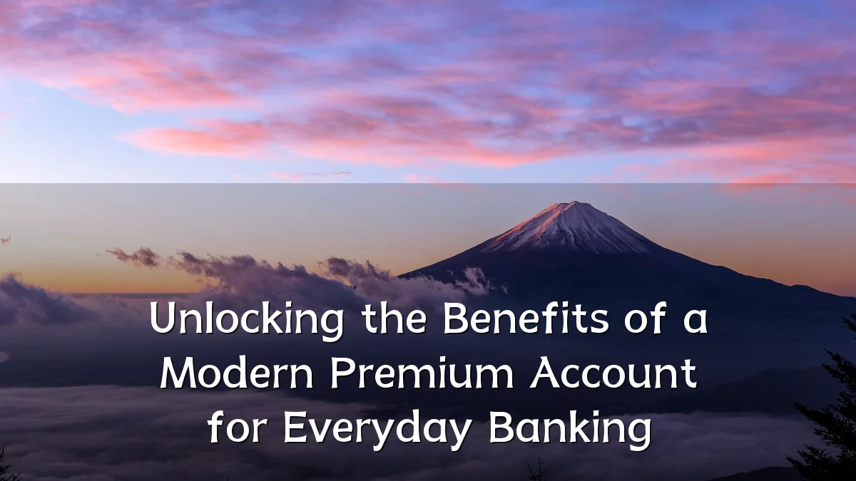 Unlocking the Benefits of a Modern Premium Account for Everyday Banking