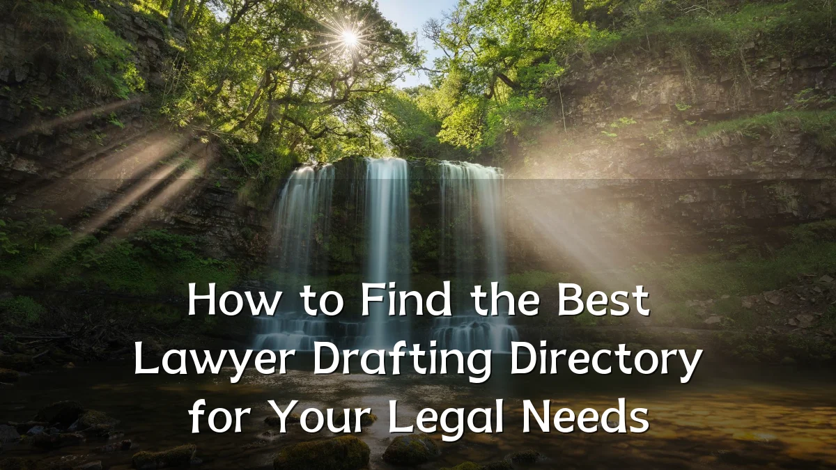 How to Find the Best Lawyer Drafting Directory for Your Legal Needs