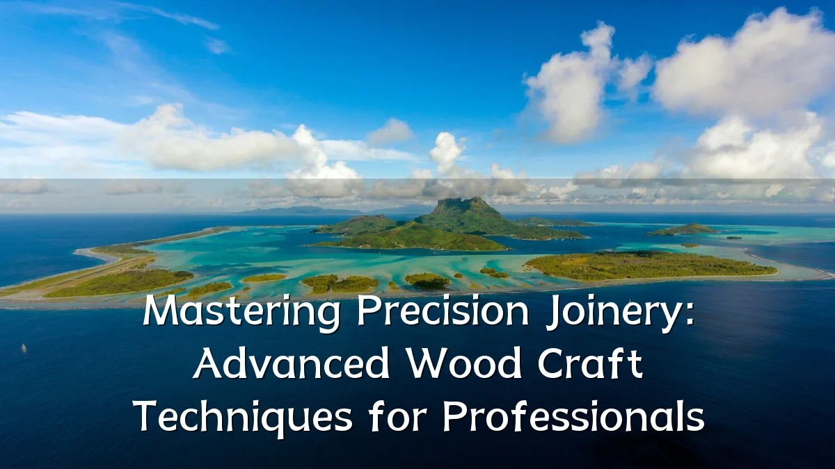 Mastering Precision Joinery: Advanced Wood Craft Techniques for Professionals