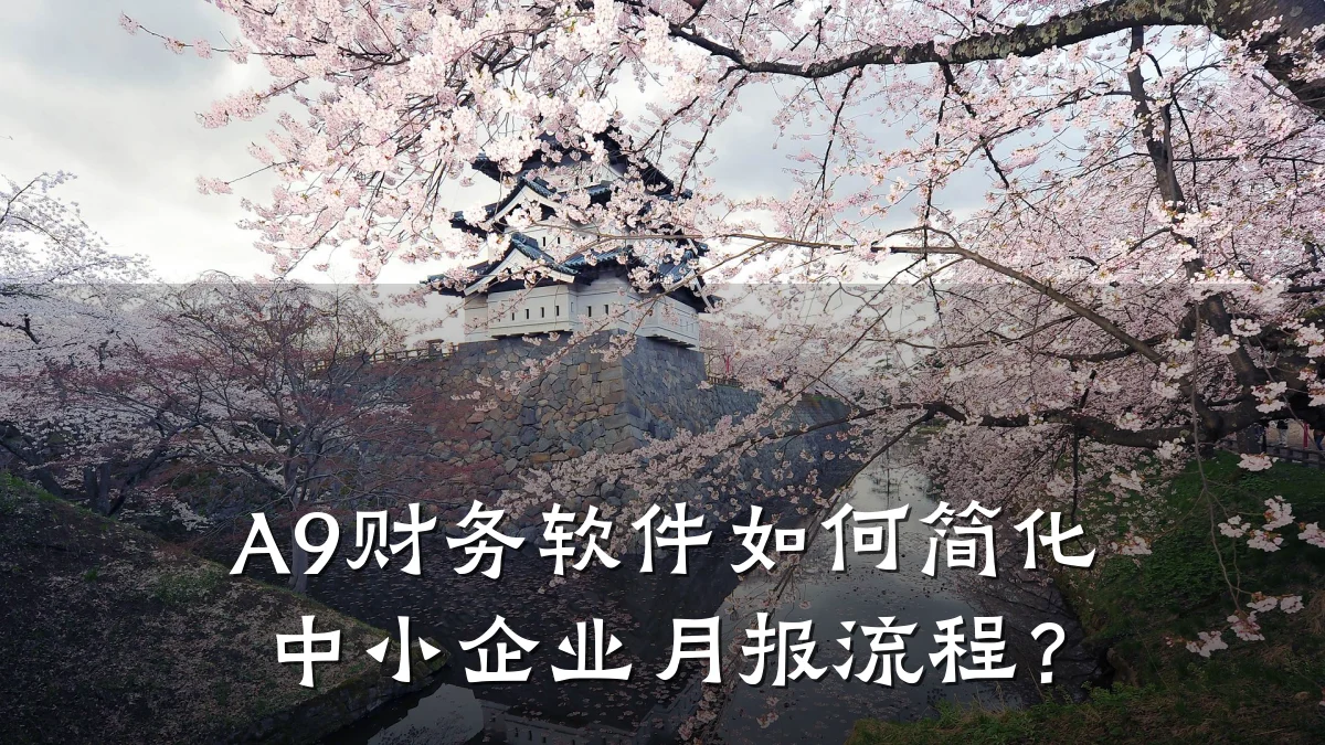 A9财务软件如何简化中小企业月报流程？